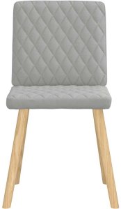 vidaXL Krzesła do jadalni 2 szt. Tkanina Cloud Grey 3