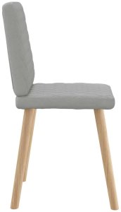 vidaXL Krzesła do jadalni 2 szt. Tkanina Cloud Grey 5