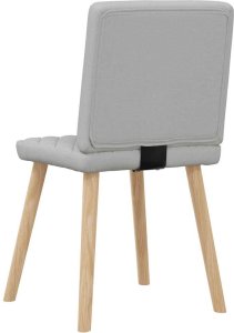 vidaXL Krzesła do jadalni 2 szt. Tkanina Cloud Grey 6