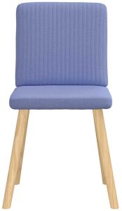 vidaXL Krzesła do jadalni 2 szt. Jeans Niebieski Tkanina 3