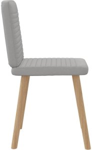 vidaXL Krzesła do jadalni 2 szt. Tkanina Cloud Grey 5