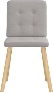 vidaXL Krzesła do jadalni 2 szt. Tkanina Cloud Grey 4