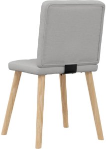 vidaXL Krzesła do jadalni 2 szt. Tkanina Cloud Grey 6