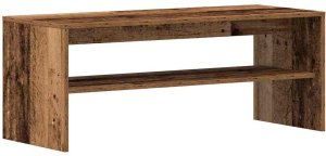 vidaXL Szafka pod telewizor, stare drewno, 100x40x40 cm 2