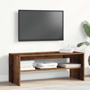 vidaXL Szafka pod telewizor, stare drewno, 100x40x40 cm 3