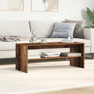 vidaXL Szafka pod telewizor, stare drewno, 100x40x40 cm 4