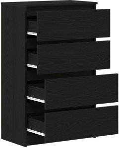 vidaXL Komoda, czarny dąb, 60x35x98,5 cm, materiał drewnopochodny 5