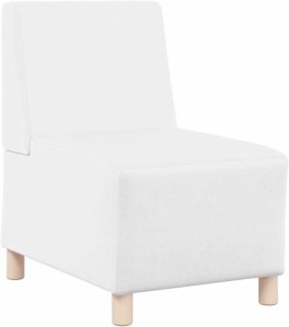 vidaXL Sofa Fotel Biały 55 cm Skóra ekologiczna 2