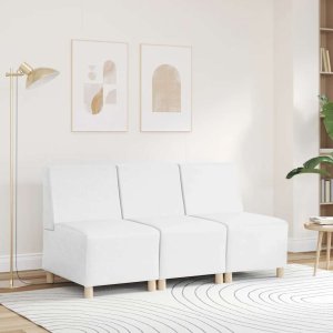 vidaXL Sofa Fotel Biały 55 cm Skóra ekologiczna 3