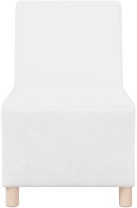 vidaXL Sofa Fotel Biały 55 cm Skóra ekologiczna 4