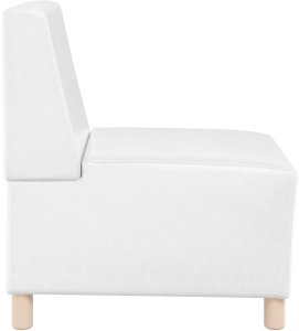 vidaXL Sofa Fotel Biały 55 cm Skóra ekologiczna 5