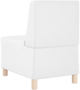 vidaXL Sofa Fotel Biały 55 cm Skóra ekologiczna 6