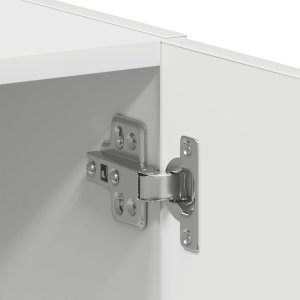 vidaXL Szafka pod pralkę Biała 64x24x190 cm Drewno klejone 10