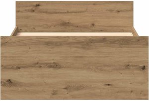 vidaXL Rama łóżka bez materaca, dąb artisan, 75x190 cm 5