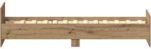 vidaXL Rama łóżka bez materaca, dąb artisan, 75x190 cm 6