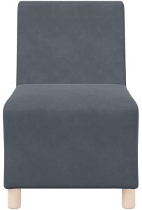 vidaXL Sofa Fotel Ciemnoszary 55 cm Aksamit 4