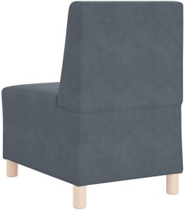 vidaXL Sofa Fotel Ciemnoszary 55 cm Aksamit 6