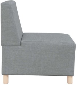 vidaXL Sofa Fotel Jasnoszary 55 cm Tkanina 5