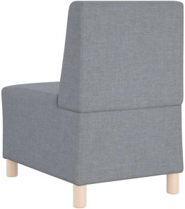 vidaXL Sofa Fotel Jasnoszary 55 cm Tkanina 6