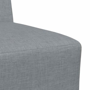 vidaXL Sofa Fotel Jasnoszary 55 cm Tkanina 7