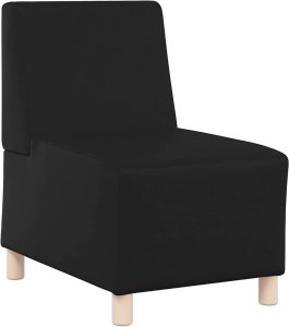 vidaXL Sofa Fotel Czarny 55 cm Skóra ekologiczna 2