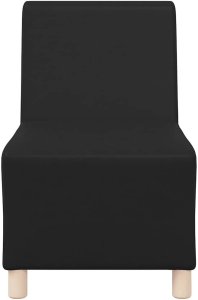 vidaXL Sofa Fotel Czarny 55 cm Skóra ekologiczna 4