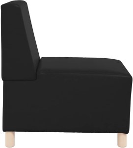 vidaXL Sofa Fotel Czarny 55 cm Skóra ekologiczna 5