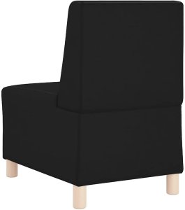 vidaXL Sofa Fotel Czarny 55 cm Skóra ekologiczna 6