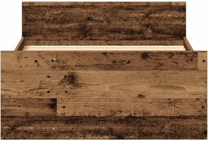 vidaXL Rama łóżka bez materaca, stare drewno, 75x190 cm 5
