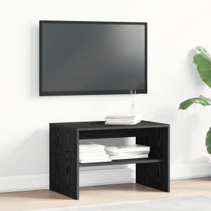 vidaXL Szafka RTV Czarny Dąb 60x40x40 cm Drewno klejone 3