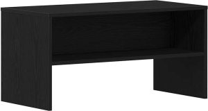 vidaXL Szafka RTV Czarny Dąb 80x40x40 cm Drewno klejone 2