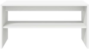 vidaXL Szafka RTV Biała 60x40x40 cm Drewno klejone 5