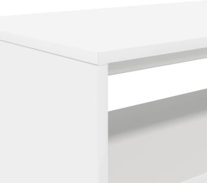 vidaXL Szafka RTV Biała 60x40x40 cm Drewno klejone 8