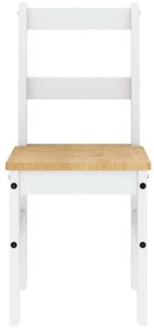 vidaXL 7-częściowy zestaw jadalny „Panama" białe lite drewno sosnowe 8