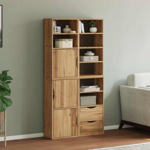 vidaXL Szafki boczne 4 szt. "ODDA" 40x24x79 cm Drewno lite Sosna 1