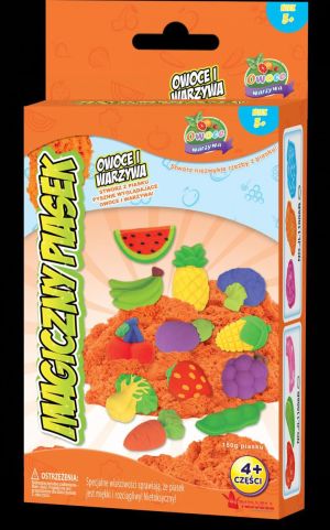 Russell Magiczny piasek Zestaw mini owoce i warzywa pomarańczowy 1