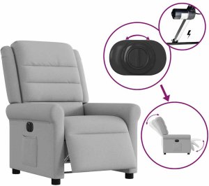 Elektryczny fotel rozkładany Cloud Grey Fabric 9