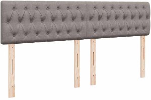 vidaXL Rama łóżka otomana z materacem, taupe, 160x200 cm, tkanina 9