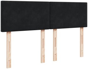 vidaXL Rama łóżka otomana z materacem, czarna, 140x190 cm, aksamit 11