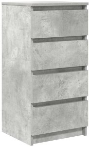 Stolarnia Komoda Betonowa Szara 37,5x35x76 cm Drewno klejone 2