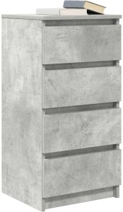 Stolarnia Komoda Betonowa Szara 37,5x35x76 cm Drewno klejone 4