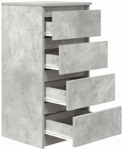 Stolarnia Komoda Betonowa Szara 37,5x35x76 cm Drewno klejone 5