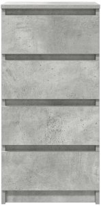 Stolarnia Komoda Betonowa Szara 37,5x35x76 cm Drewno klejone 6
