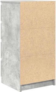 Stolarnia Komoda Betonowa Szara 37,5x35x76 cm Drewno klejone 8