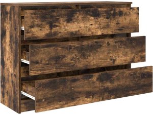 Stolarnia Komoda, przydymiony dąb, 100x35x76 cm, materiał drewnopochodny 5