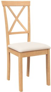 vidaXL Krzesła do jadalni z poduszkami 2 szt. lite drewno guma 4