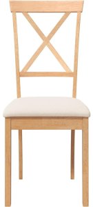 vidaXL Krzesła do jadalni z poduszkami 2 szt. lite drewno guma 5