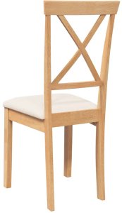 vidaXL Krzesła do jadalni z poduszkami 2 szt. lite drewno guma 7