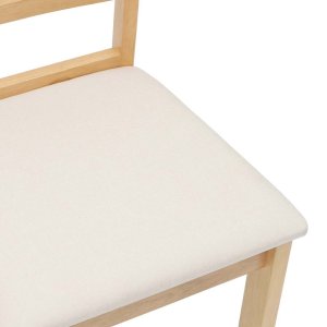 vidaXL Krzesła do jadalni z poduszkami 2 szt. lite drewno guma 8