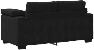 3-częściowy komplet wypoczynkowy, obity aksamitem, czarna 8